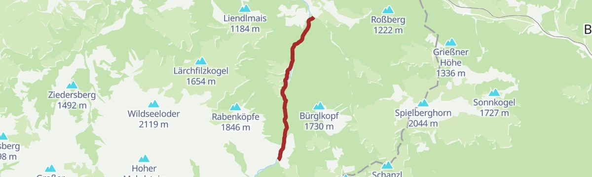 Route map: 259 | Eiserne Hand - Hörndlingergraben